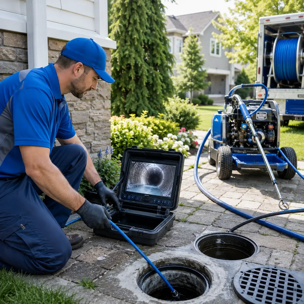 Outdoor drain cleaning professionals serving North Carrollton, MS